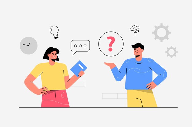 empleado que trabaja en el interior de la oficina lugar de trabajo ilustración vectorial plana