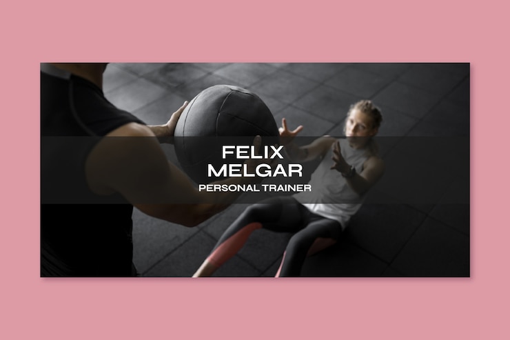 Vector gratuito encabezado de blog de entrenador personal moderno