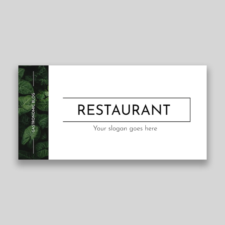 Vector gratuito encabezado de blog de restaurante geométrico minimalista