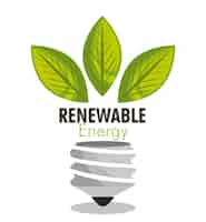 Vector gratuito energía renovable