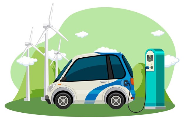 Energía verde del concepto de vector de recursos naturales