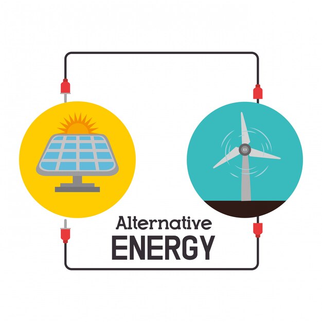 Energía verde y ecología.