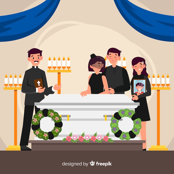 Vector gratuito entierro