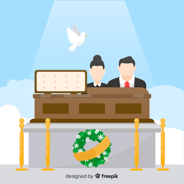 Vector gratuito entierro