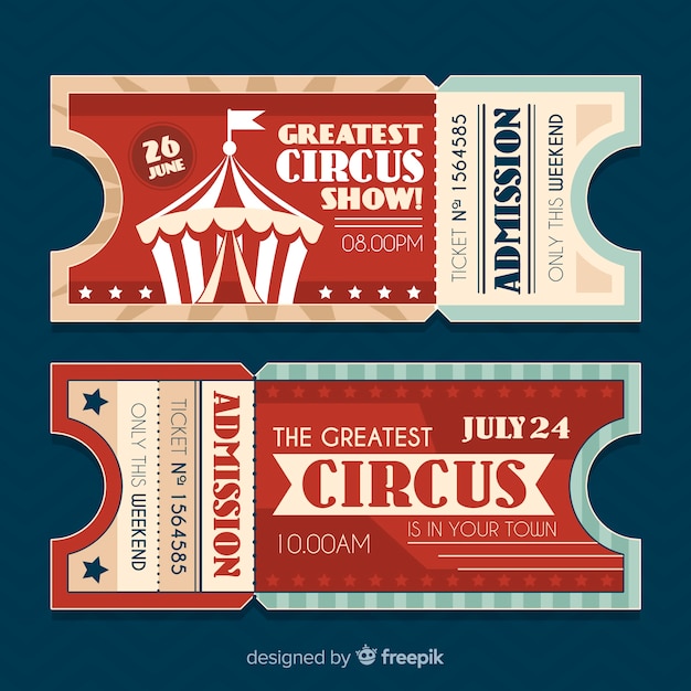 Entrada vintage de circo