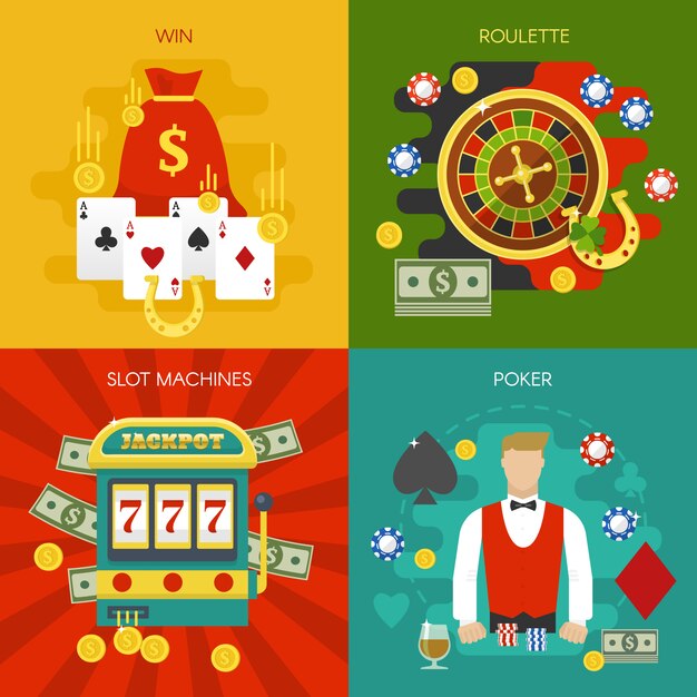 Entretenimientos en el concepto de casino