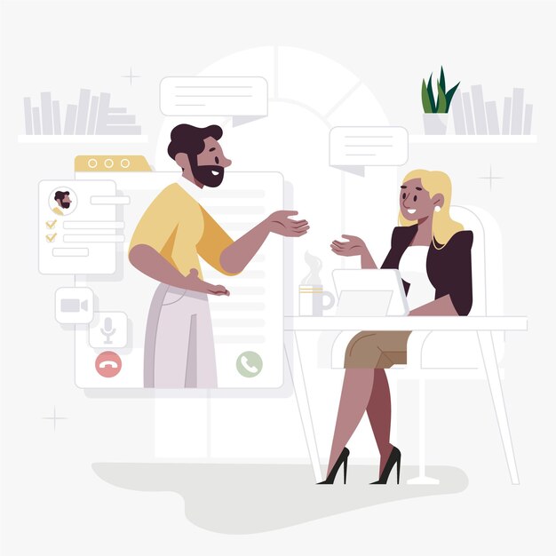 Entrevista de trabajo en línea