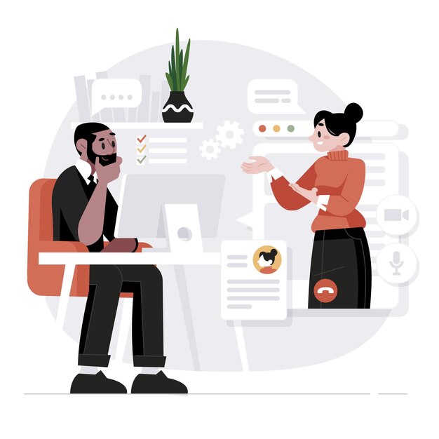 Entrevista de trabajo en línea