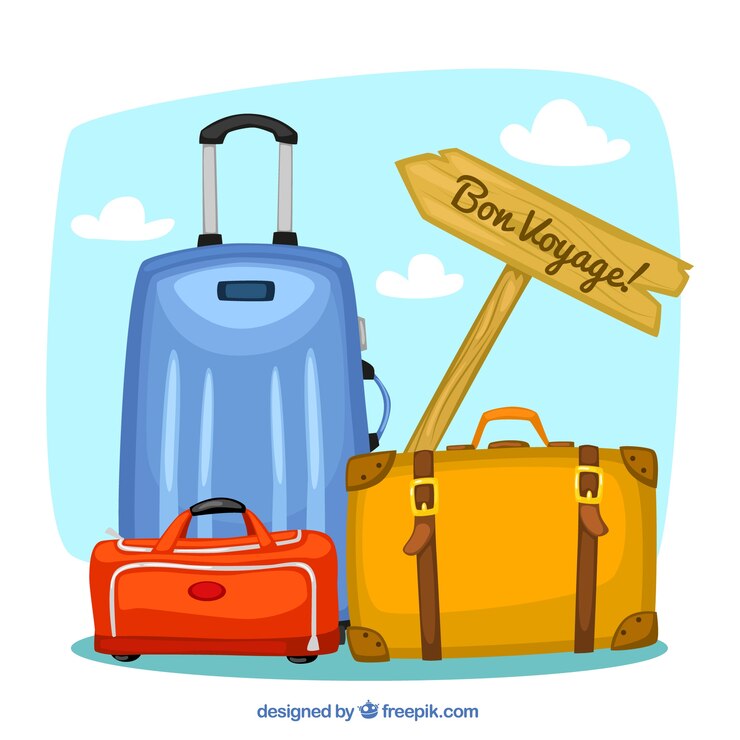 Vector gratuito equipaje de viaje
