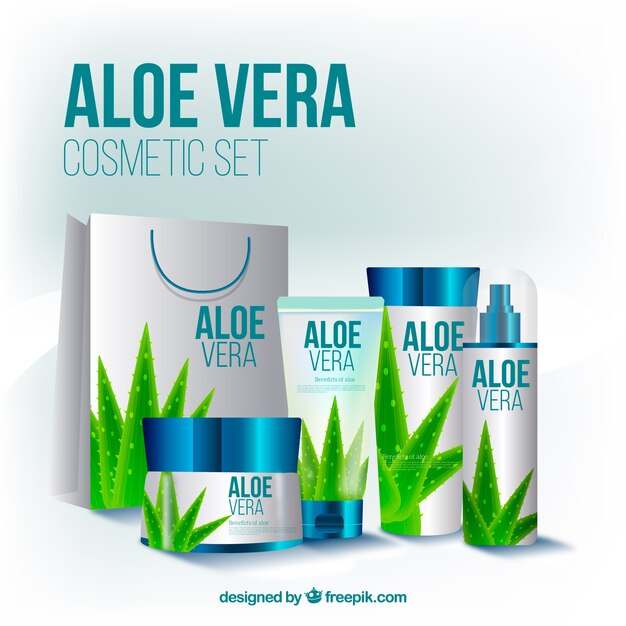 Equipamiento de cosméticos de aloe vera 