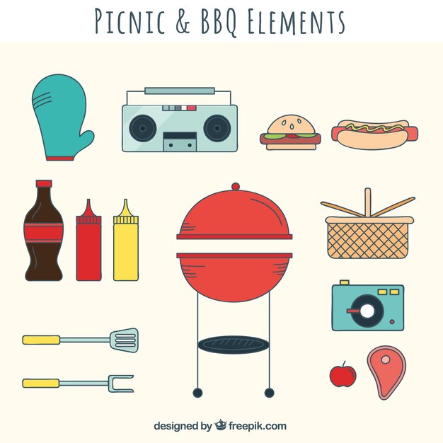 Equipamiento de picnic y barbacoa