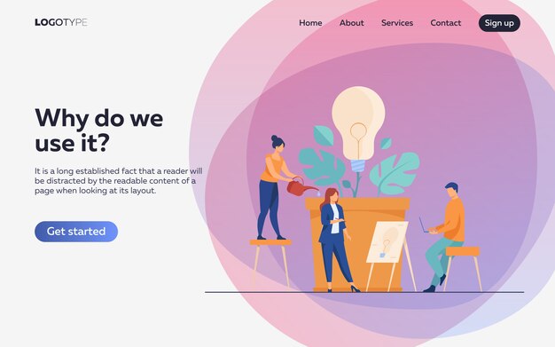 Equipo de negocios discutiendo nuevas ideas