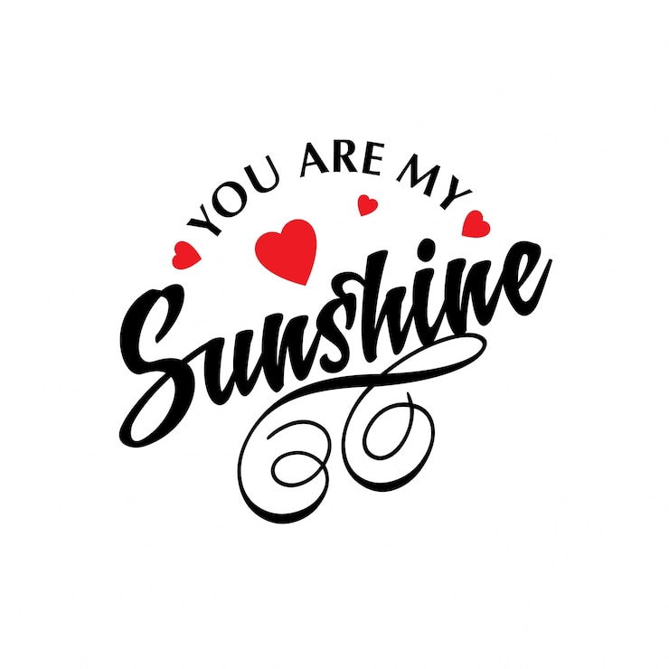 Vector gratuito eres mi sol tipográfico