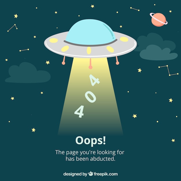 Error 404 dibujado a mano