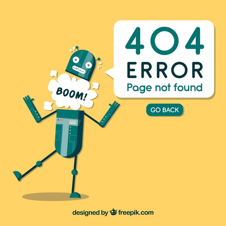 Vector gratuito error 404 dibujado a mano