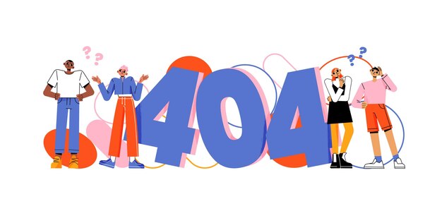 Error 404 página no encontrada caracteres confusos