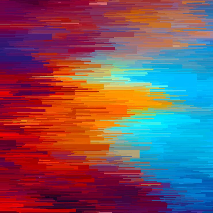 Vector gratuito error de vector. distorsión de datos de imagen digital.