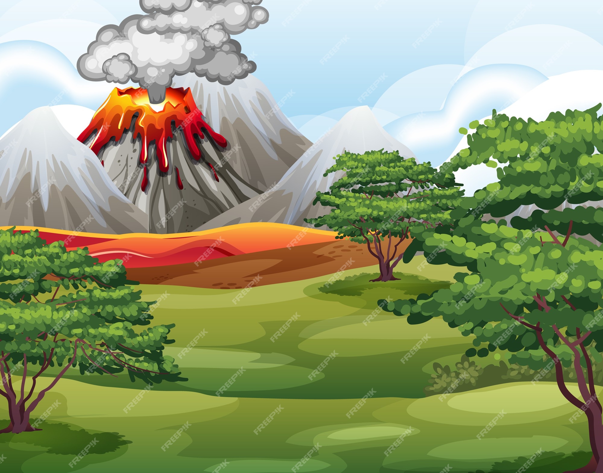 Imágenes de Volcan Animado - Descarga gratuita en Freepik