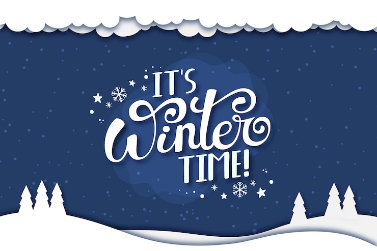 Vector gratuito es letras de invierno