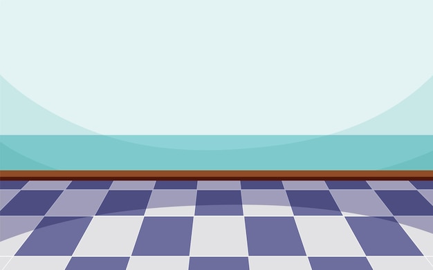 Una escena de habitación vacía.