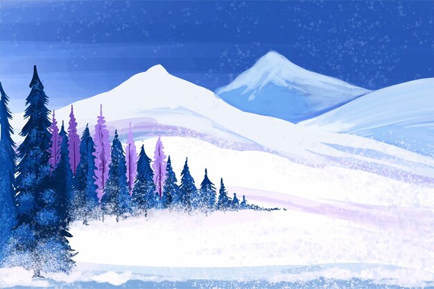 Escena navideña con casas cubiertas de nieve fondo del paisaje
