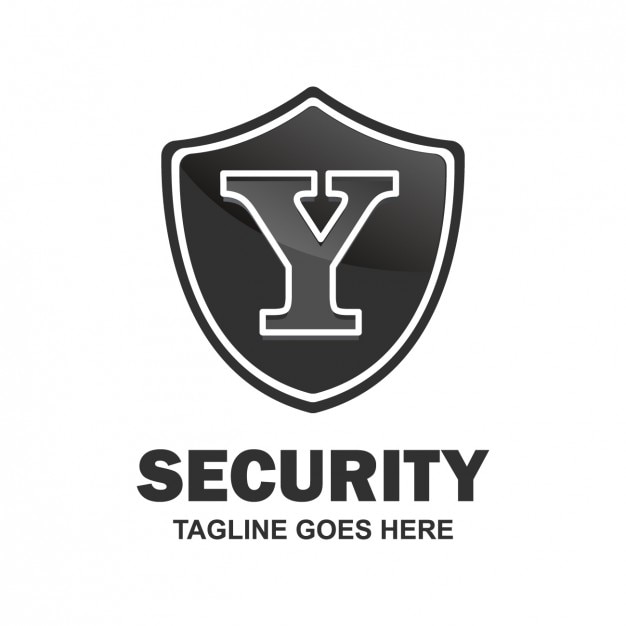 Vector gratuito escudo de seguridad logo