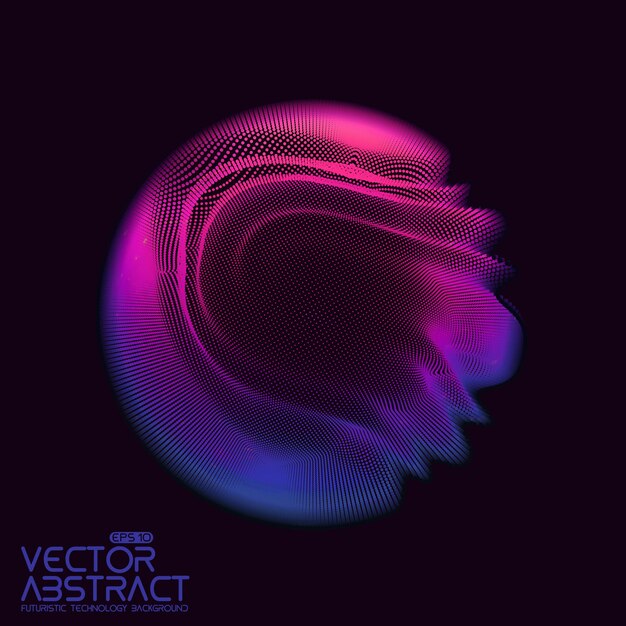 Esfera abstracta de partículas
