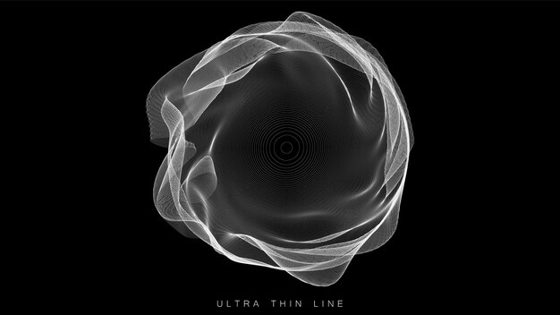 Esfera de línea distorsionada