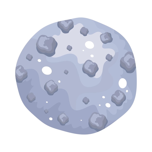 esfera lunar en el espacio