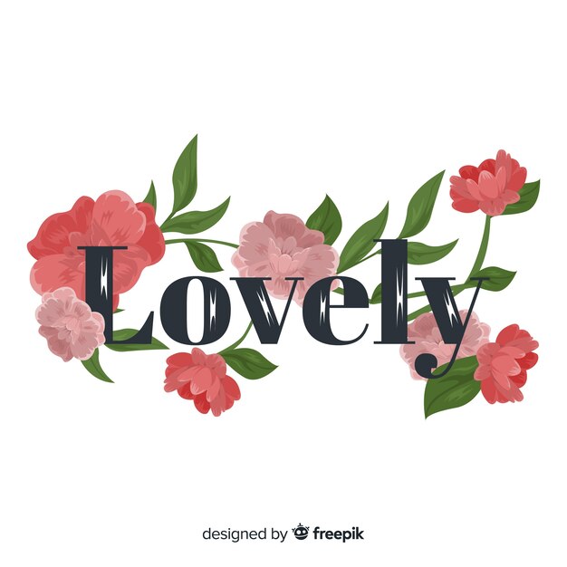 Eslogan con flores