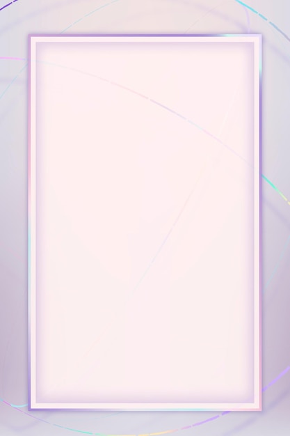 Espacio de diseño vectorial de marco púrpura pastel