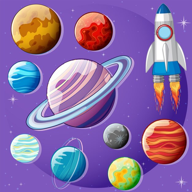 Espacio planetas de patrones sin fisuras