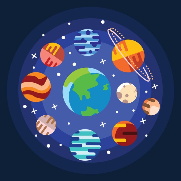 Espacio vintage y fondo astronauta.