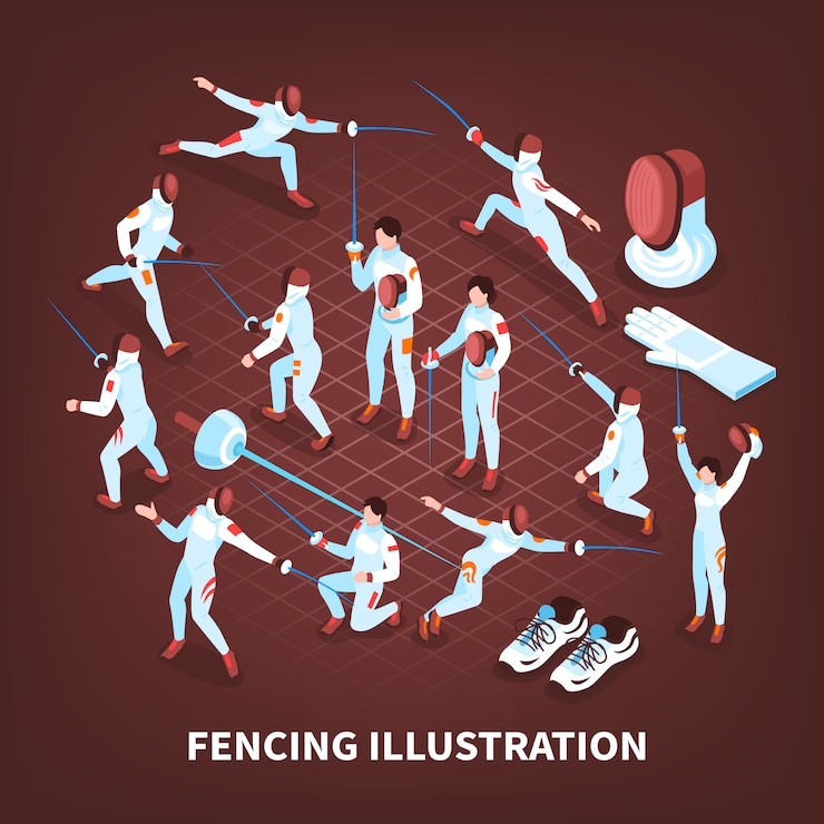 Vector gratuito espada jugar deportes antecedentes
