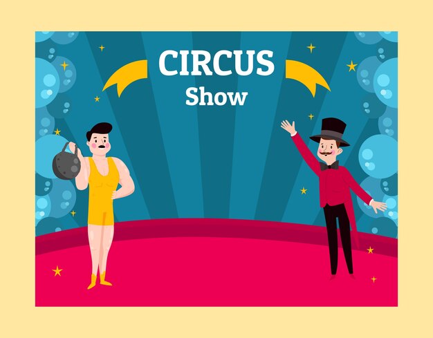 Espectáculo de circo de dibujos animados photocall