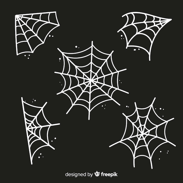 Espeluznante elemento de decoración de telaraña de halloween