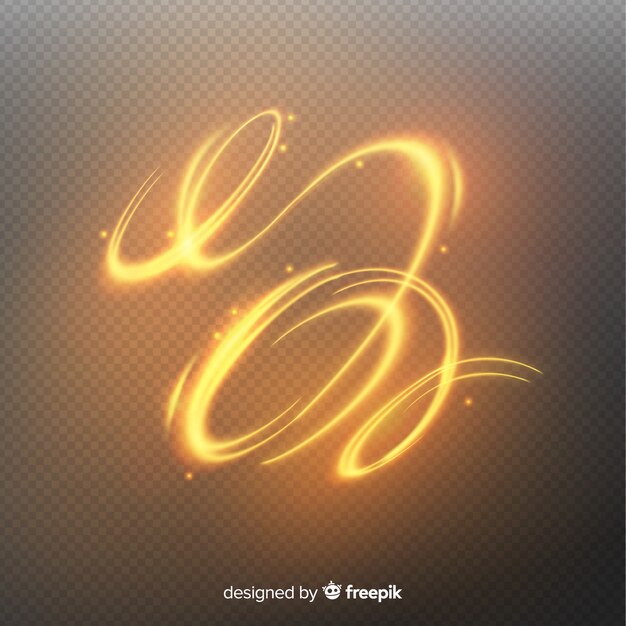 Espiral dorada brillante