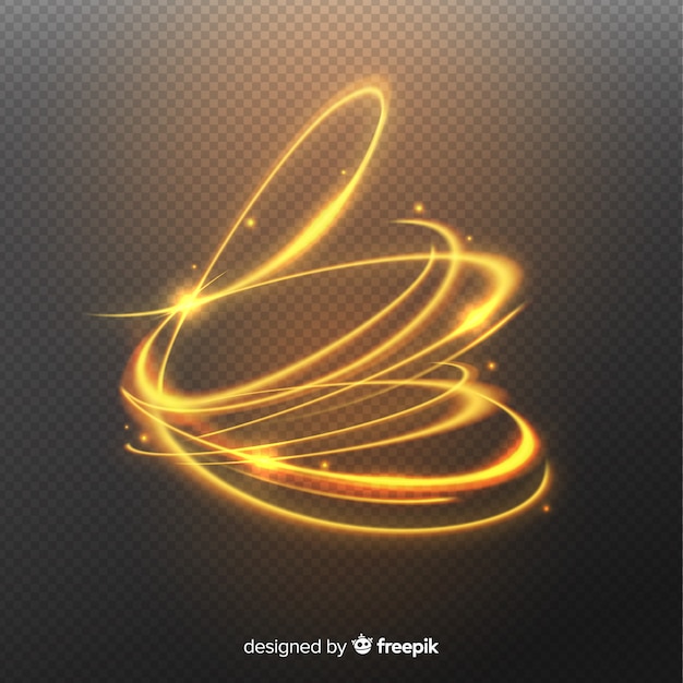 Espiral dorada brillante
