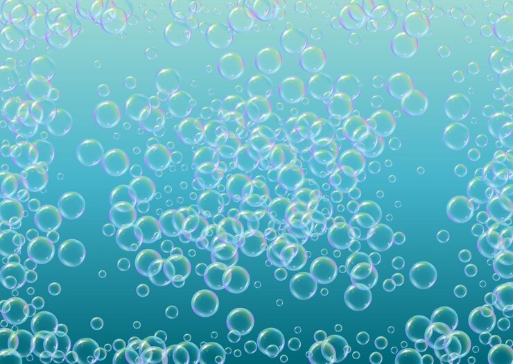 Vector gratuito espuma de bañera detergente burbuja de jabón y espuma para el baño shampoo