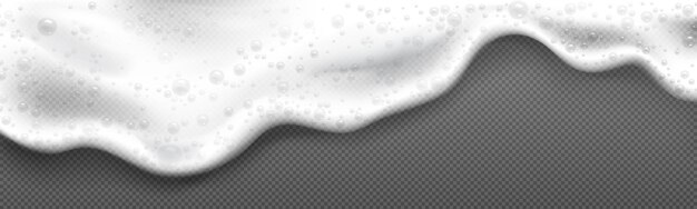 Espuma de cerveza Textura de jabón blanco con burbujas