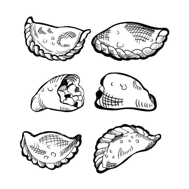 Esquema empanada colección de comida española