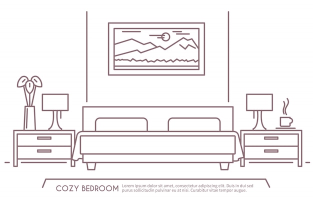 Esquema de muebles de dormitorio