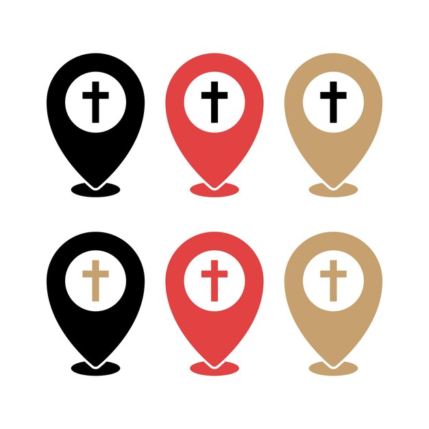 Se establecen los alfileres de ubicación de las cruces religiosas