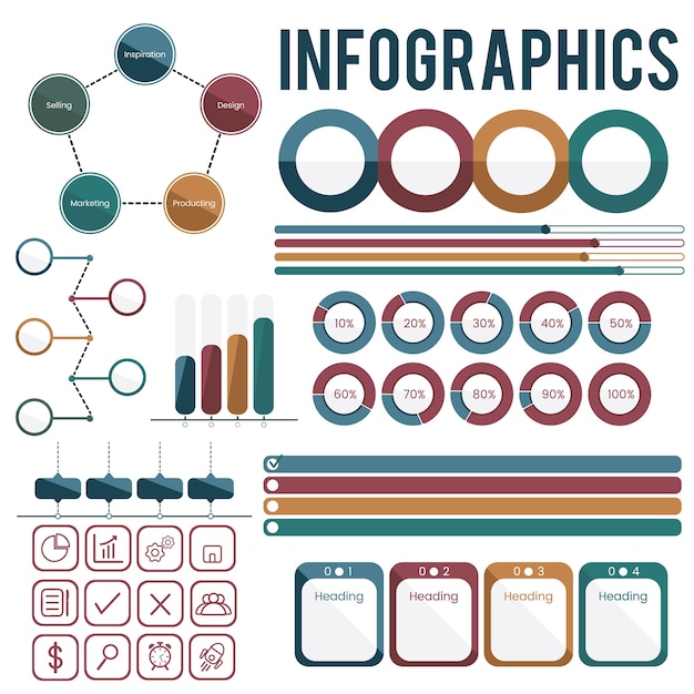 Establecer colección de infografías