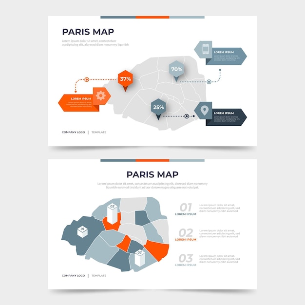 Estadísticas planas del mapa de parís