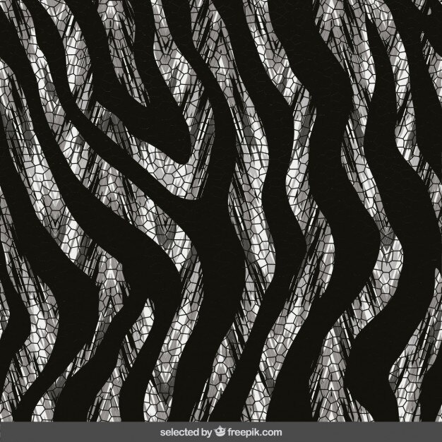 Estampado animal negro y gris