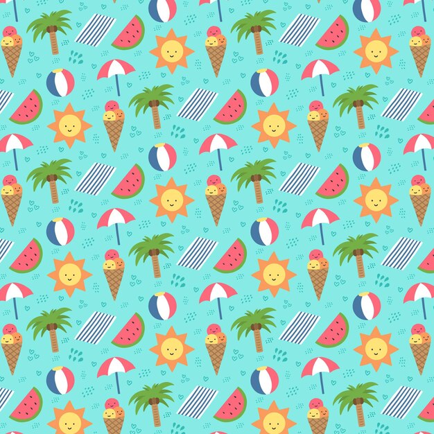 Estampado colorido del verano