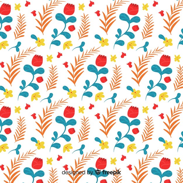 Estampado floral dibujado a mano