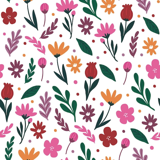 Estampado de flores colorido
