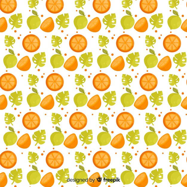 Estampado de frutas tropicales